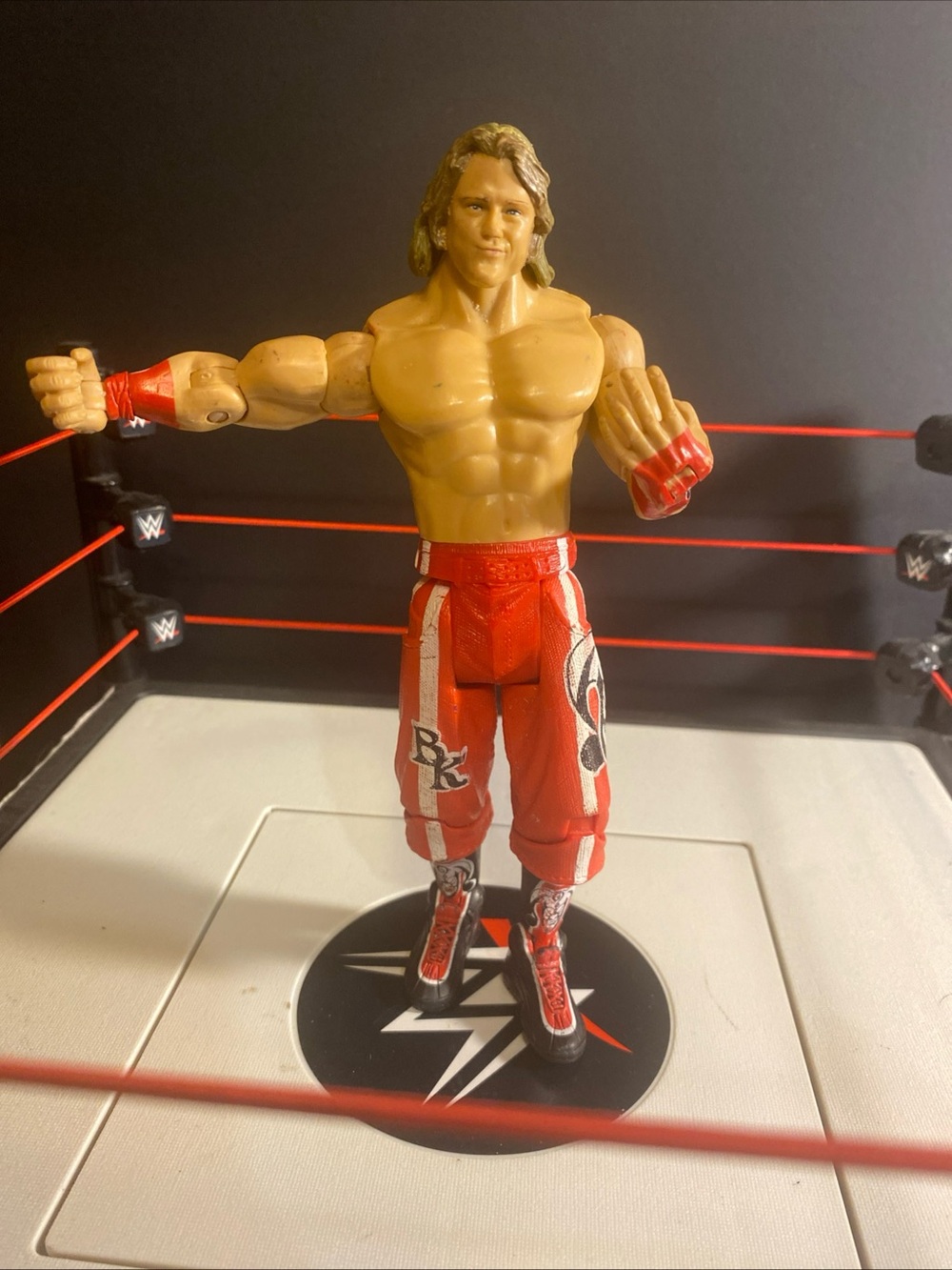 Vintage 2003 Jakks Pacific 7” Wrestling Action Figure WWE/WWF BRIAN KENDRICK